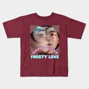 Burning passion, Frosty Love (anime relationship) Kids T-Shirt